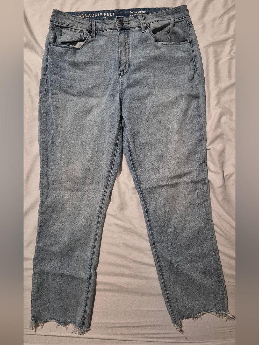 Laurie Felt Light Blue Straight Leg Jeans